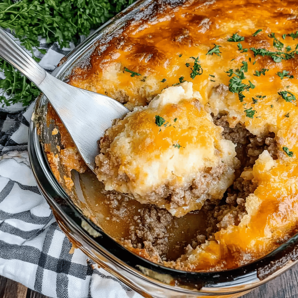 Cheddar Bay Ground Beef Cobbler