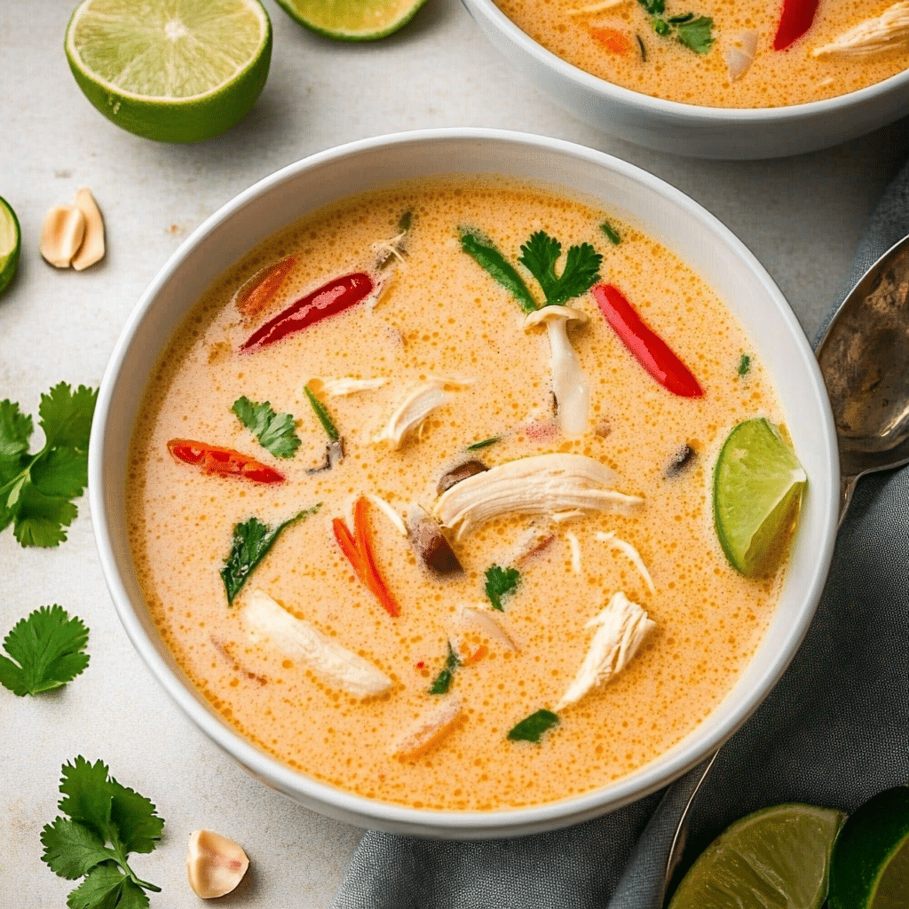 Crockpot Thai Coconut Chicken Soup