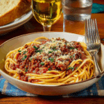 Old-Fashioned Spaghetti with Hearty Meat Sauce