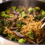 Beef and Broccoli Ramen Stir Fry