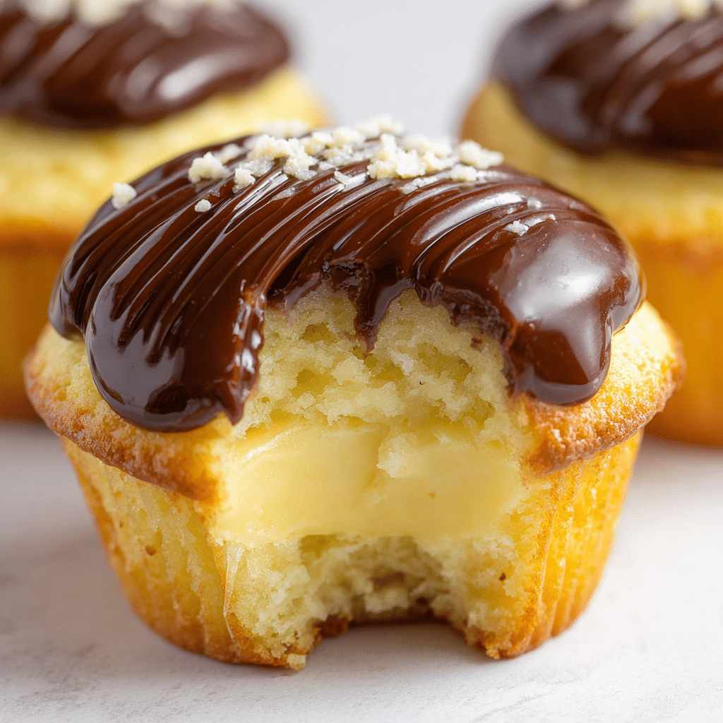 Boston Cream Pie Cupcakes