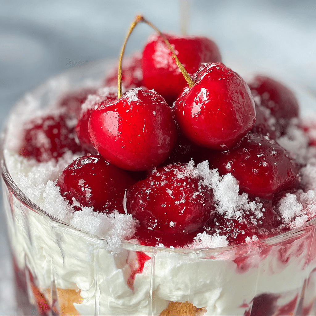 Cherries in the Snow Dessert
