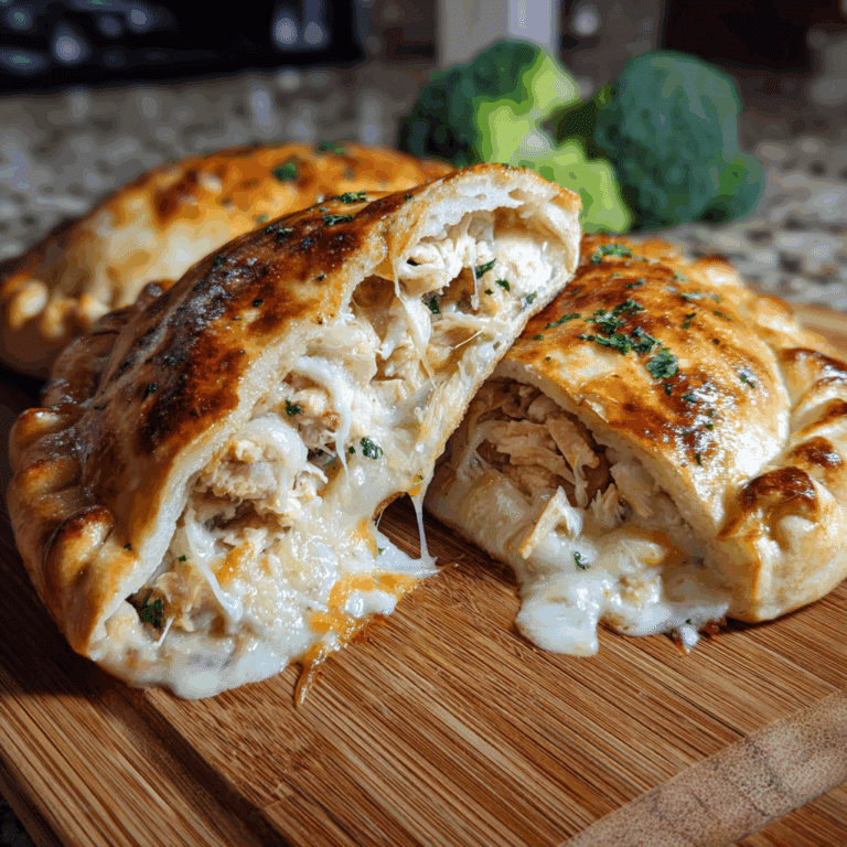 Chicken Alfredo Air Fryer Calzones