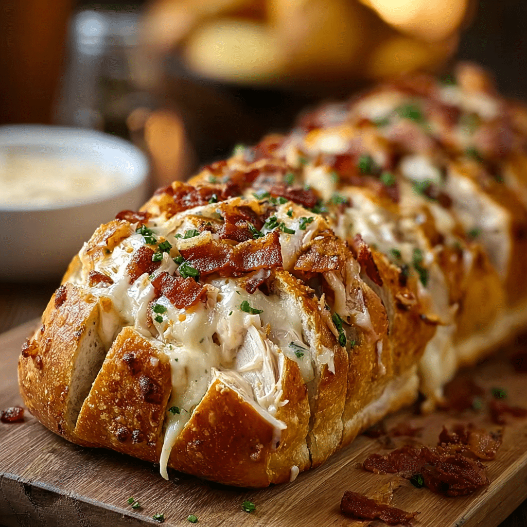 Chicken Bacon Ranch Bread
