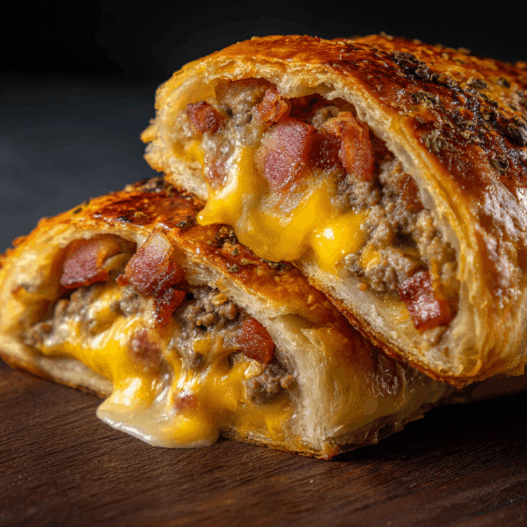 Garbage Bread with Cheesy Bacon & Beef Filling