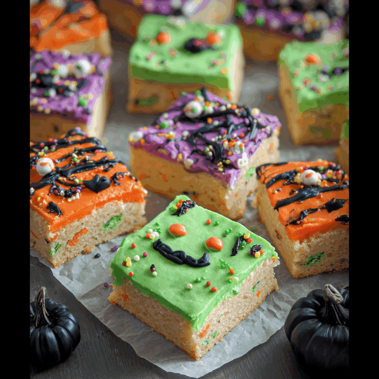 Halloween Sugar Cookie Bars