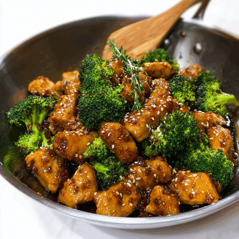 Honey Garlic Chicken and Broccoli