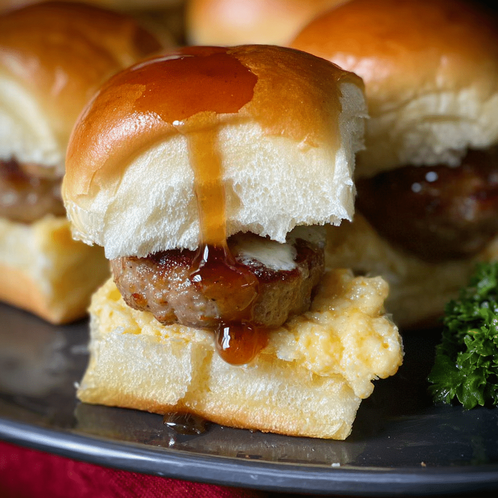 Maple Sausage Sliders