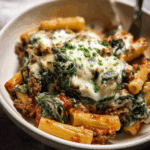 Ricotta Spinach Beef Pasta