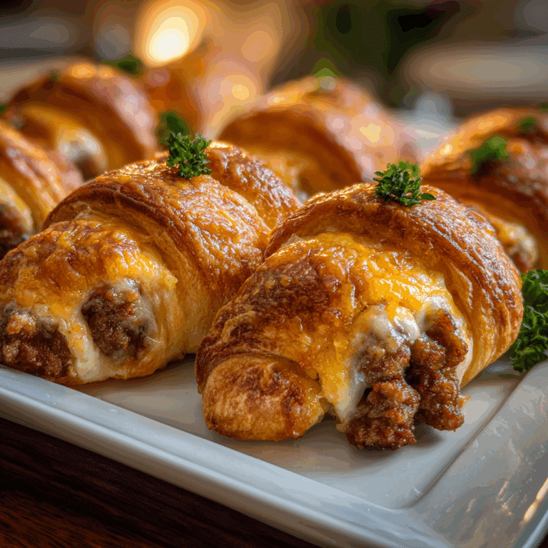 Rotel Sausage & Cream Cheese Crescent Bites