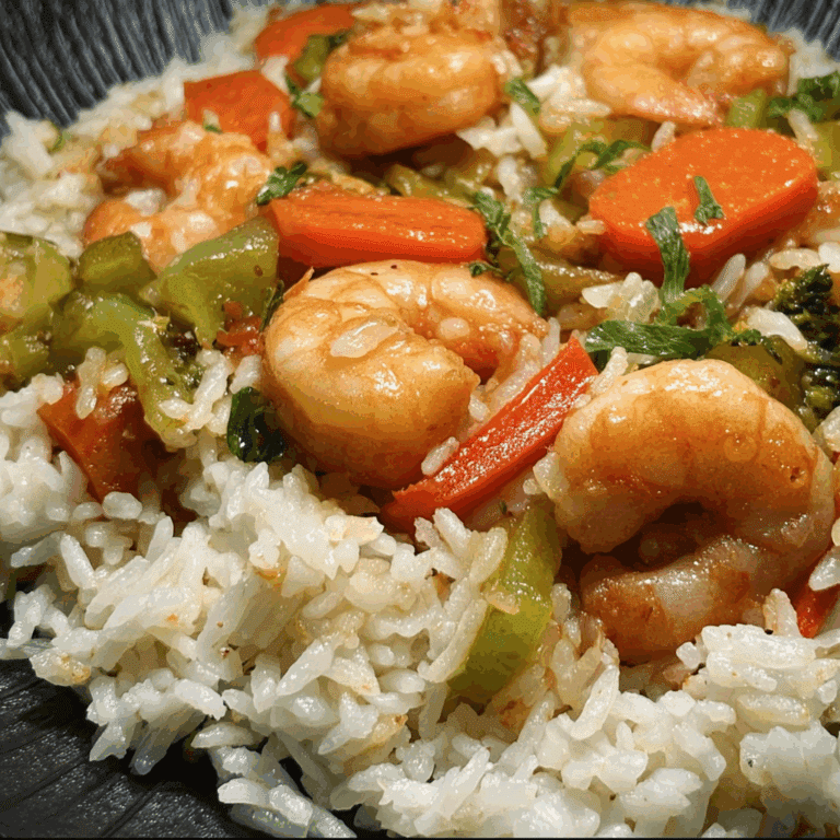 Shrimp Rice Vegetables