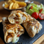 Air Fryer Chicken & Mozzarella Wraps