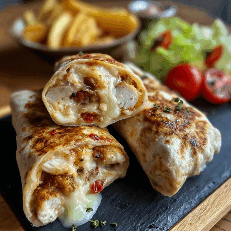 Air Fryer Chicken & Mozzarella Wraps