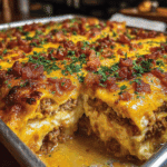Bacon Cheeseburger Sheet Lasagna