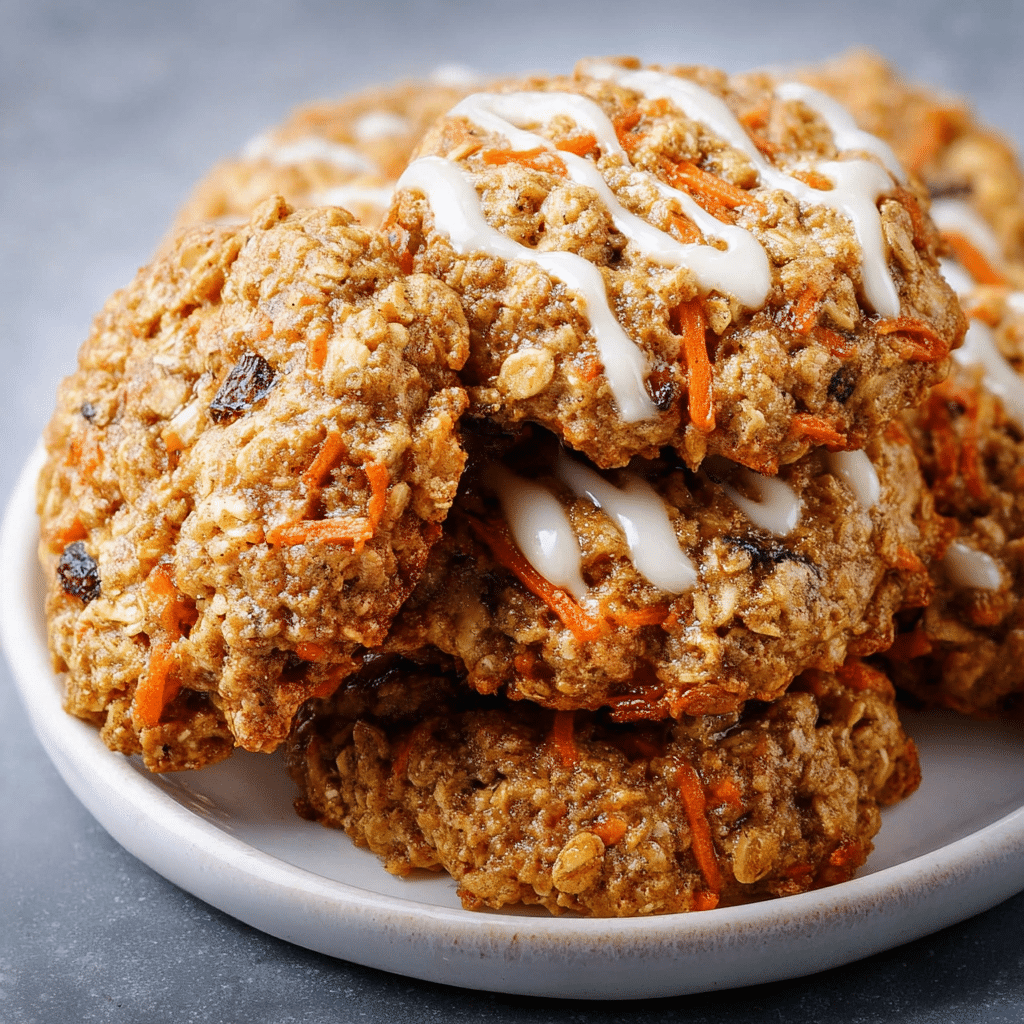 Carrot Cake Oatmeal Cookies