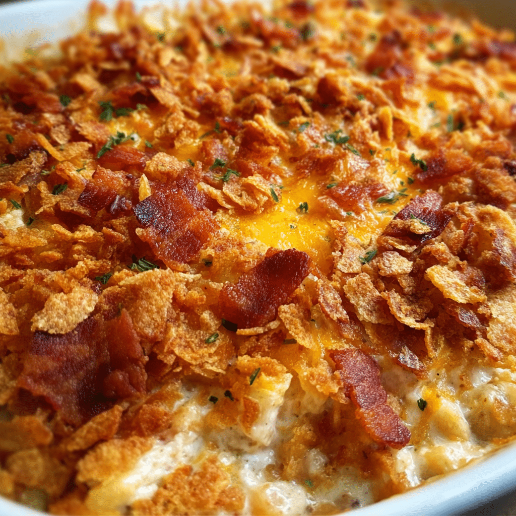 Chicken Bacon Crunch Casserole