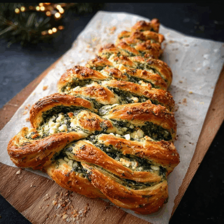 Christmas Tree Spinach Feta Bread