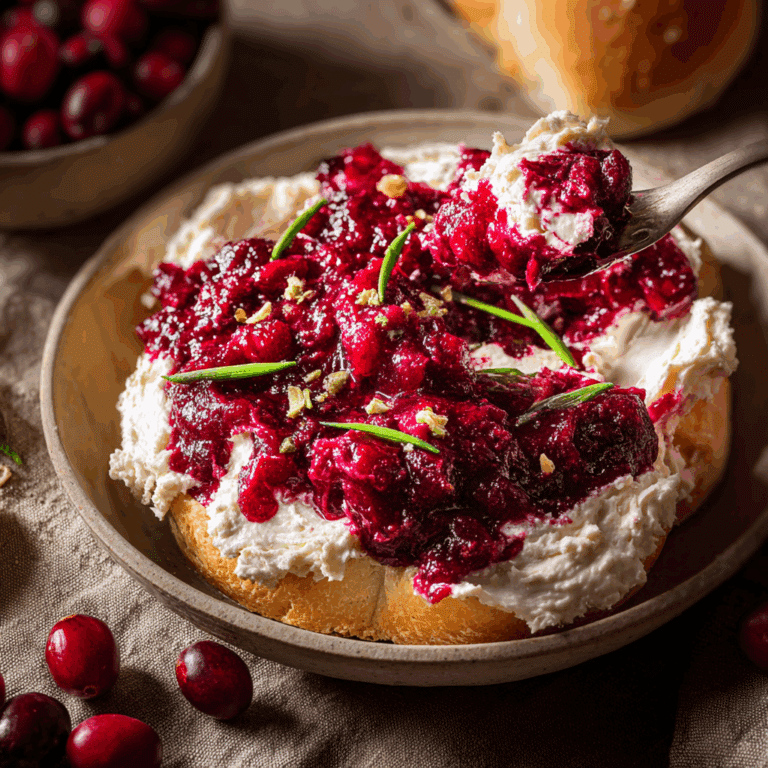 Cranberry Spread with Cream Cheese