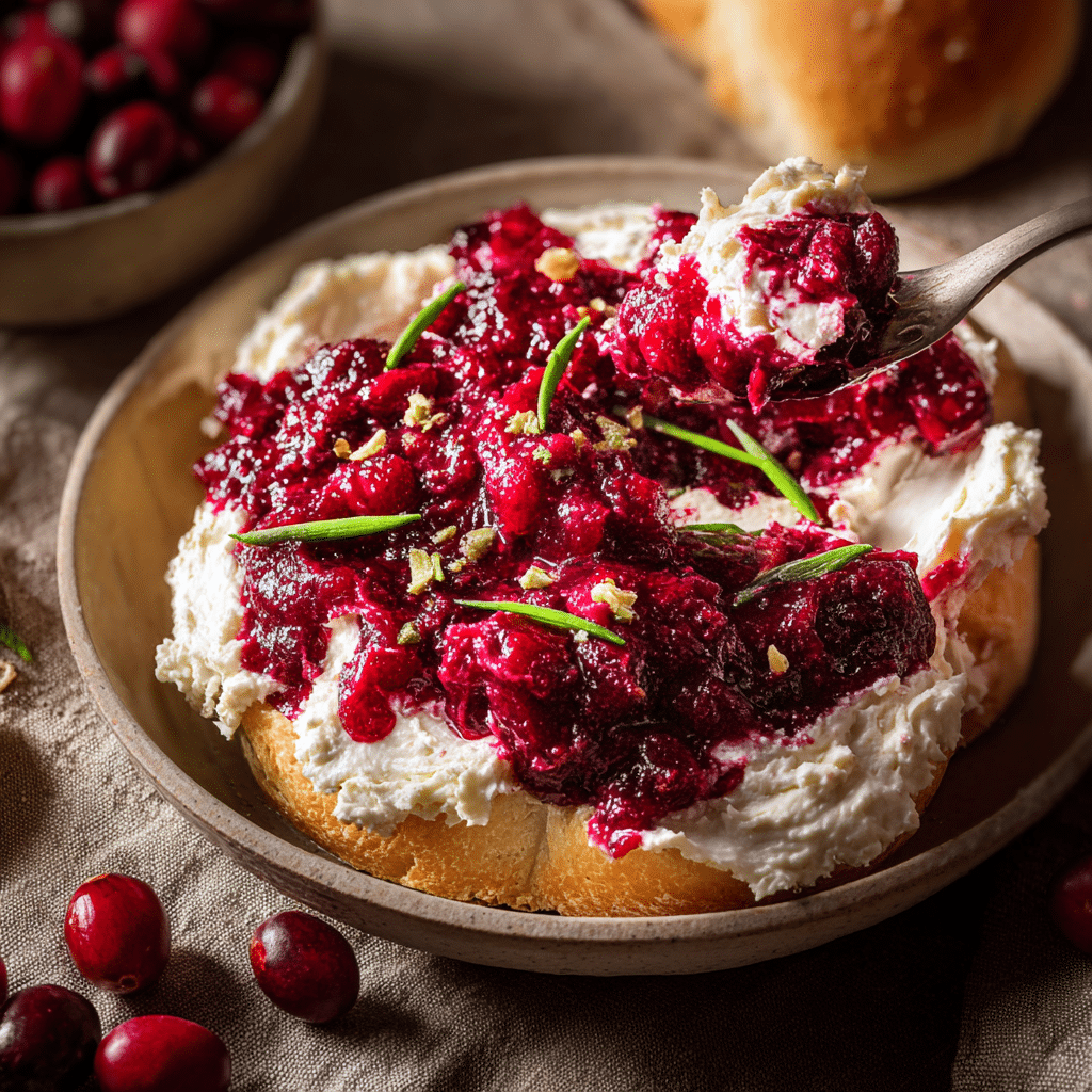 Cranberry Spread with Cream Cheese