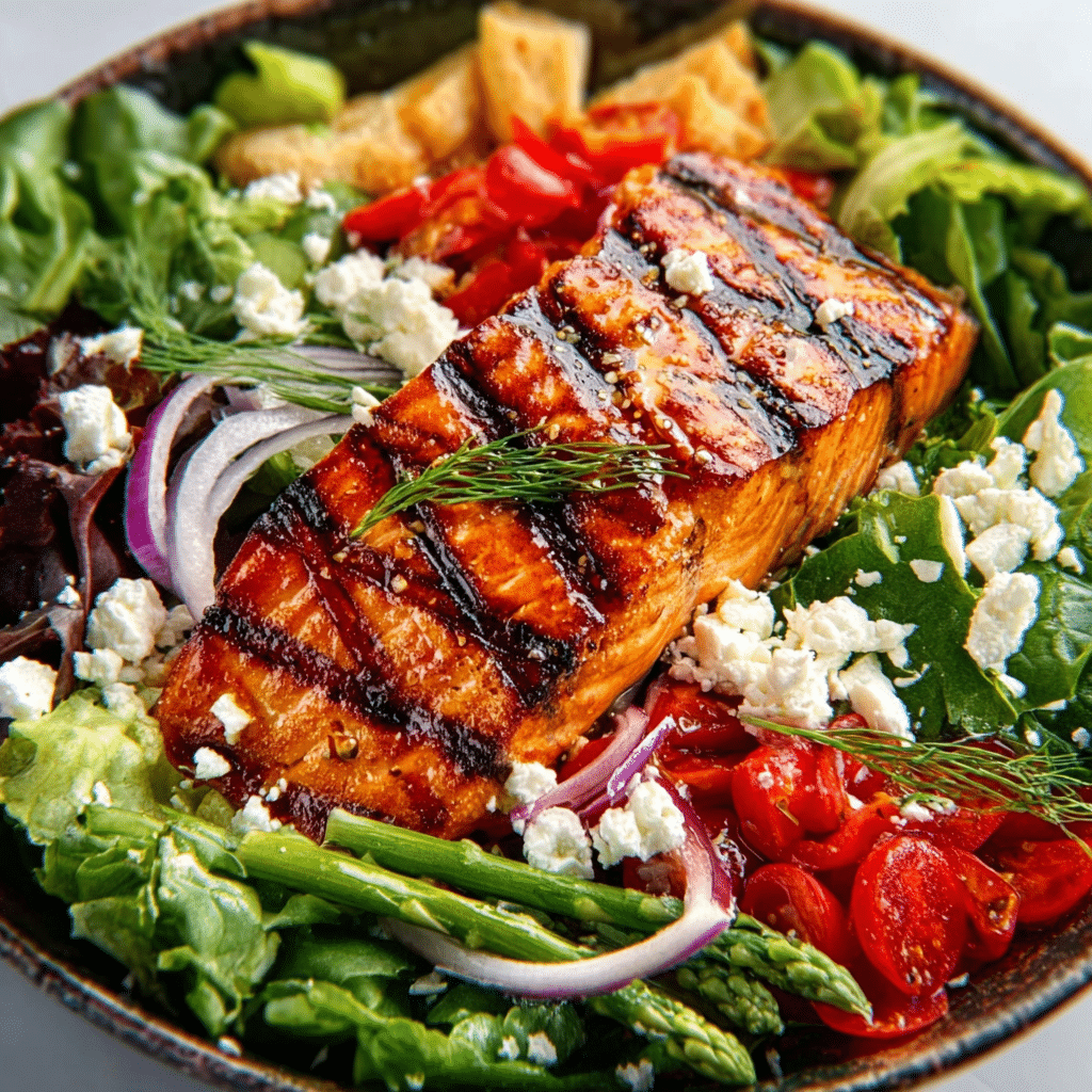 Grilled Summer Salmon Salad