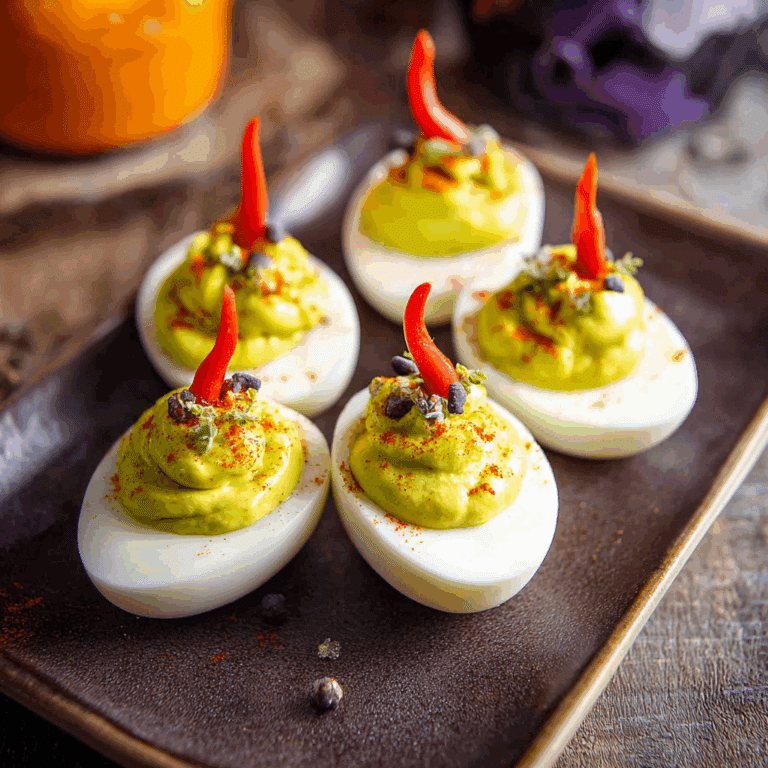 Halloween Deviled Eggs