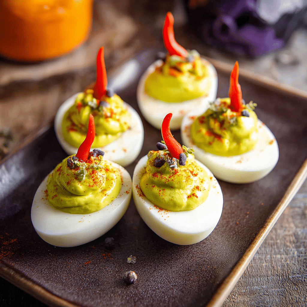 Halloween Deviled Eggs