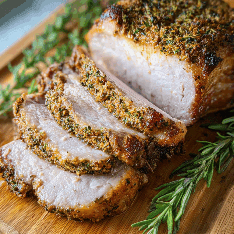 Herb Crusted Pork Roast