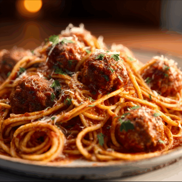 Italian Spaghetti and Meatballs
