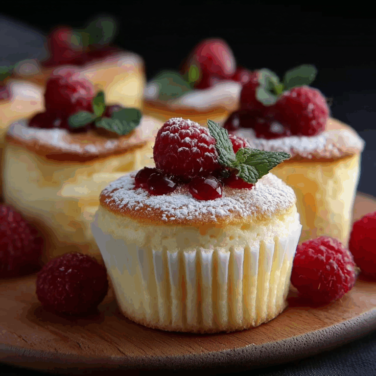 Japanese Cotton Cheesecake Cupcakes