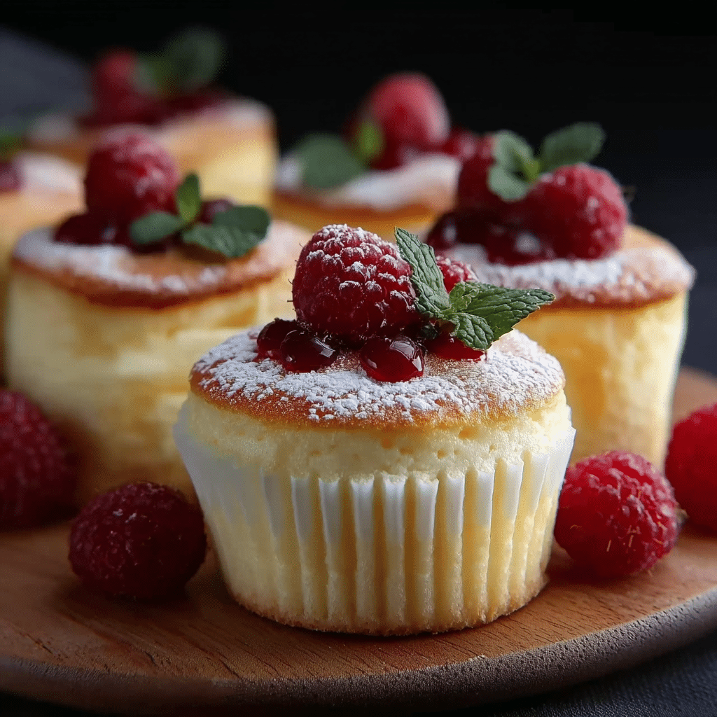 Japanese Cotton Cheesecake Cupcakes