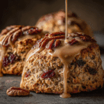 Maple Oatmeal Scones with Pecans and Currants