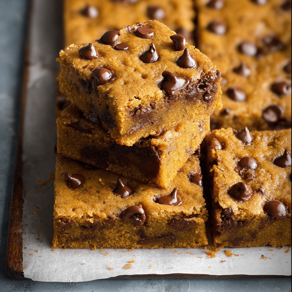 Pumpkin Chocolate Chip Bars