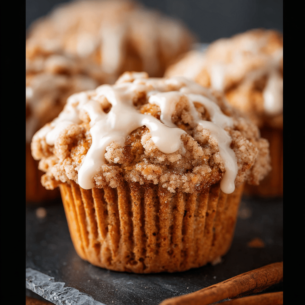 Pumpkin Crumb Cake Muffins