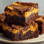 Pumpkin Swirl Brownies
