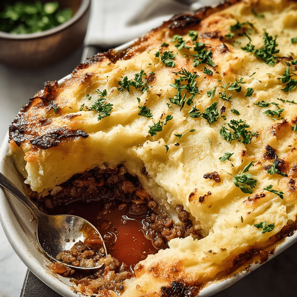 Shepherd’s Pie with Parsnip Topping