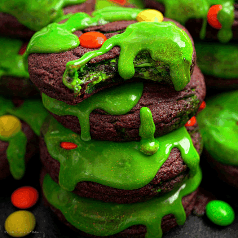 Slime-Filled Halloween Cookies