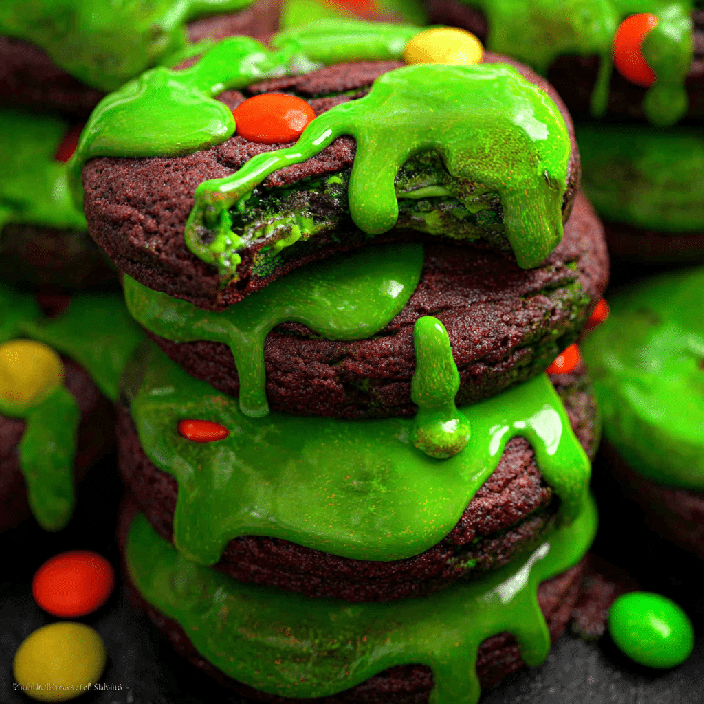 Slime-Filled Halloween Cookies