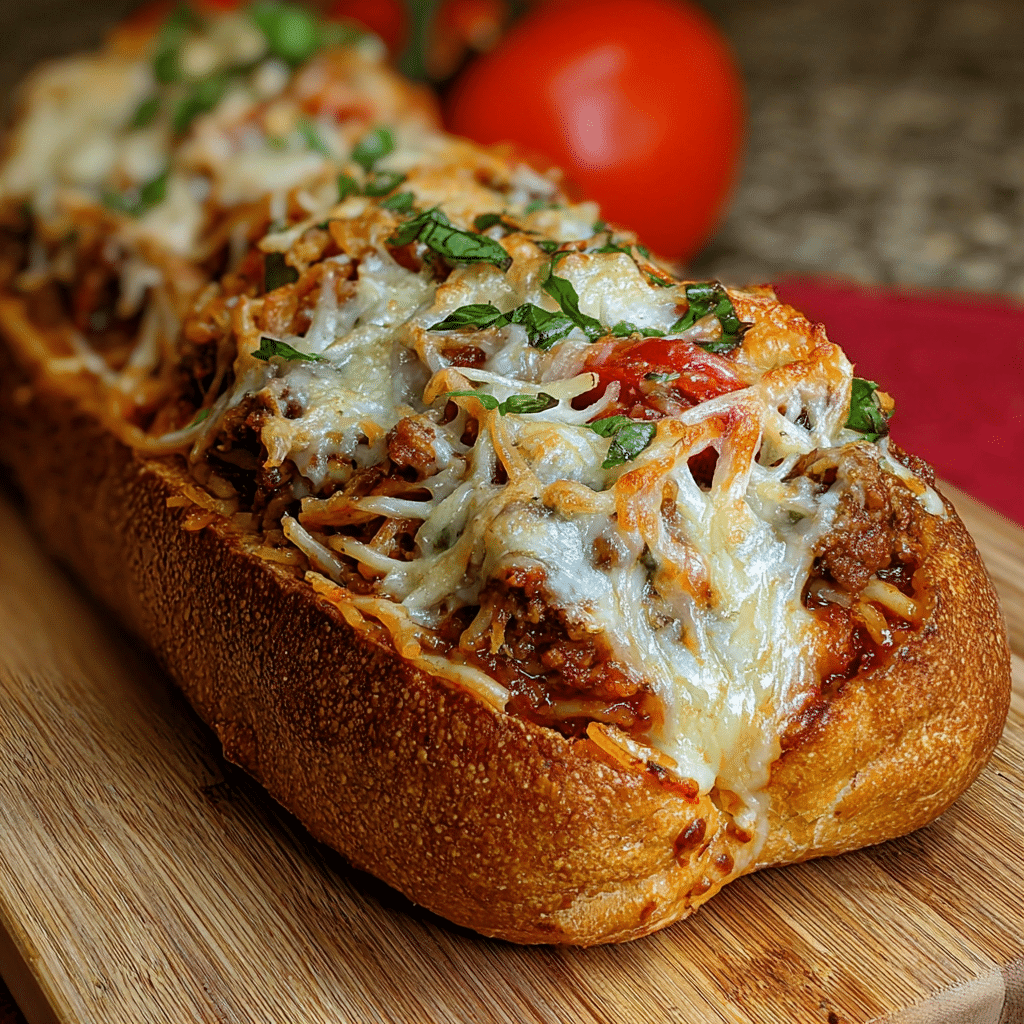 Stuffed Italian Bread Boat