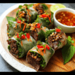 Thai Basil Beef Rolls