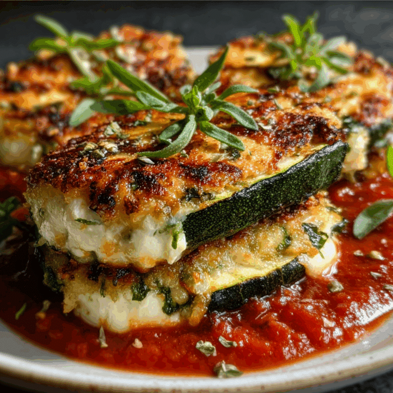 Zucchini Ricotta Melts with Marinara