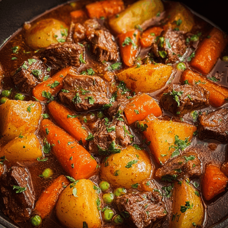 Beef Stew with Carrots and Potatoes