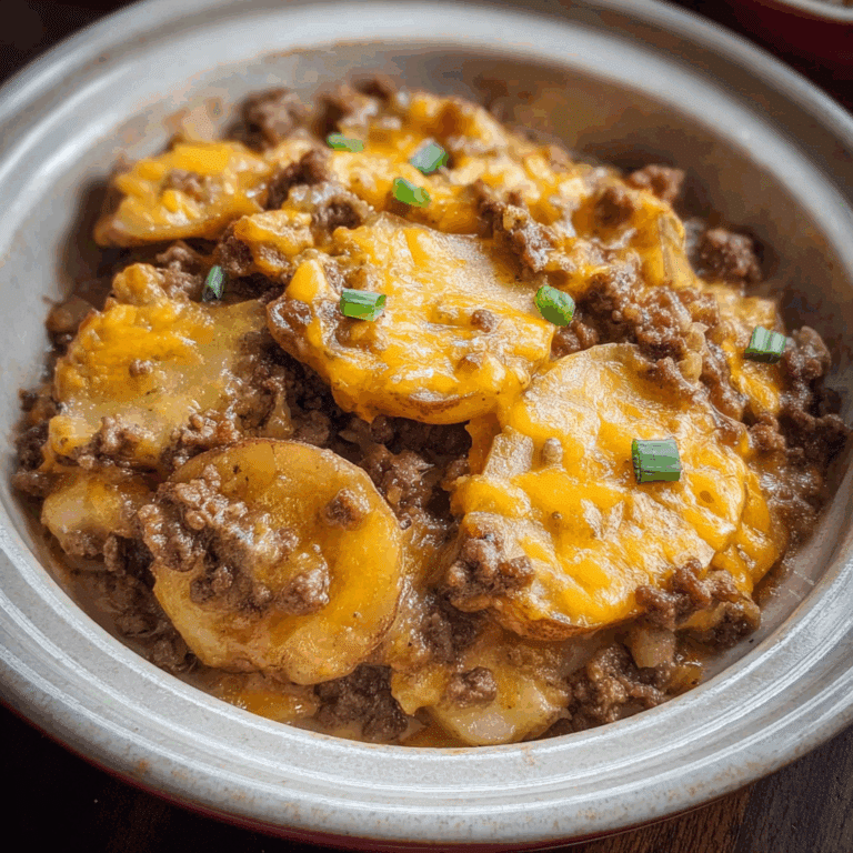 Crock Pot Hamburger Potato Casserole