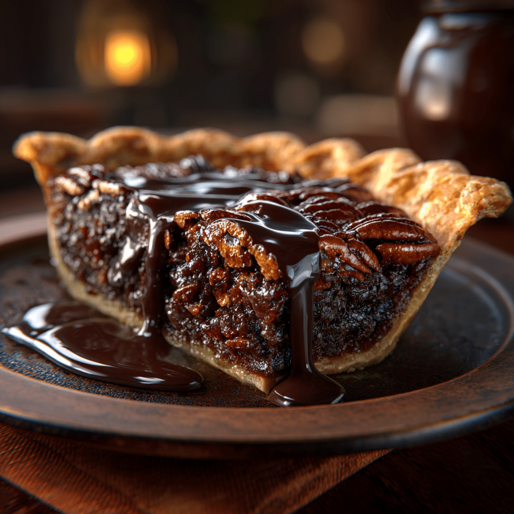 Dark Chocolate Pecan Pie