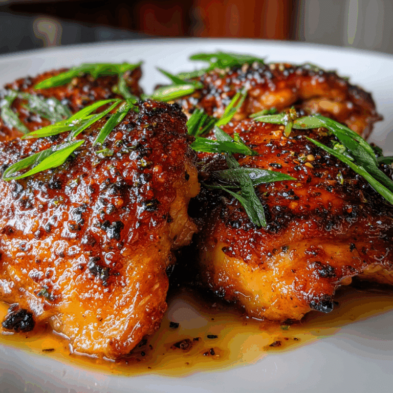 Honey Garlic Chicken Thighs