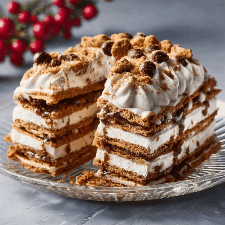 No-Bake Gingerbread Icebox Cakes