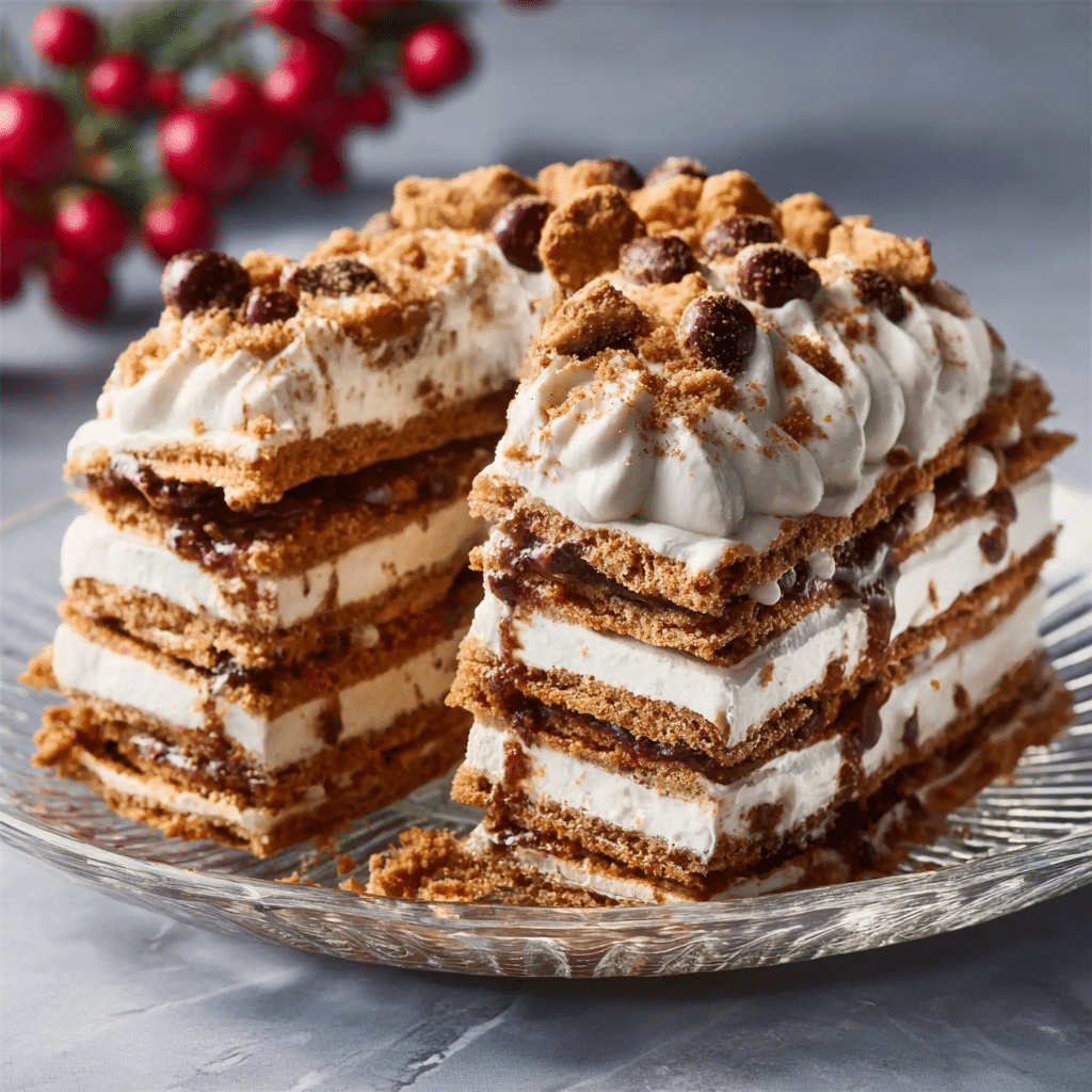 No-Bake Gingerbread Icebox Cakes