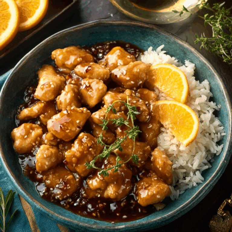 Orange Chicken with Tangy Sweet Sauce