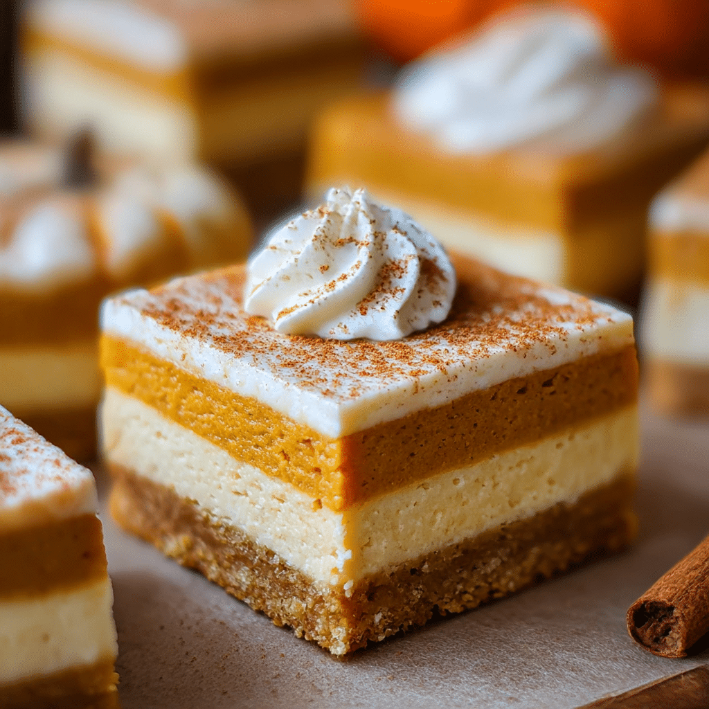Pumpkin Cheesecake Bars