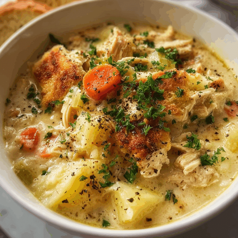 Slow Cooker Garlic Parmesan Chicken Stew