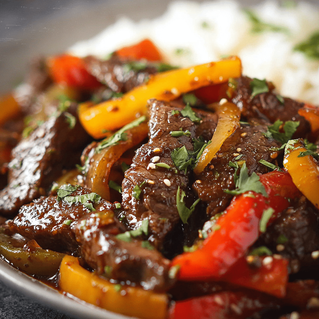 Slow Cooker Pepper Steak